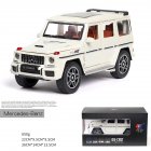 Simulate 1:24 G63 Alloy Doors Open Car Modeling Toy for Collection Decoration white