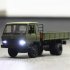 Simulate Alloy Truck Model Door Opening Sound Light Inertia Toy for Kids blue