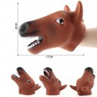 Simulate Animal Hand Puppet Head Hand Puppet Playing Fun Toy for Halloween Prop Home Party Kids Gift A5 horse