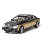 Simulate Car Model 1 24 Maybach 62s Alloy Car Model Sound Light Metal Toy Champagne Gold
