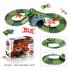 Simulate Dinosaur Track Racing Car Set Assembly Blocks Sound Light Effect Kids Toy Gift  518 Dinosaur Track  144PCS 