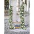 Simulate Eucalyptus Leaves Rattan with Rose for Wedding Background Wall Decor