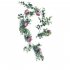 Simulate Eucalyptus Leaves Rattan with Rose for Wedding Background Wall Decor