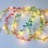 Simulate Leaf Garland String Light Flexible Copper Wire Artificial Leaves Lamp for Christmas Wedding Party Pink leaf rattan 10m copper wire lamp  battery box 