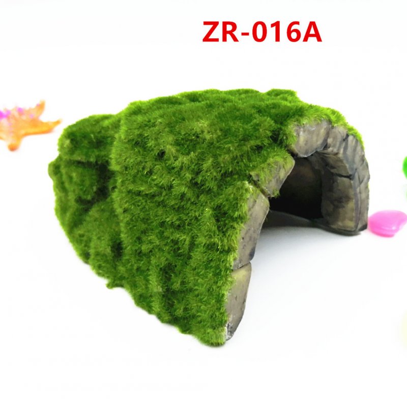 Simulate Moss Flocking Pet Cave Hide Vest for Aquarium Reptiles Box Tortoise Spider ZR-016A