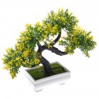 Simulate Potted Plant Cute Microlandschaft Home Office Hotel Decoration   yellow