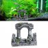 Simulate Resin Roman Column Fishhole Ornament for Aquarium Fish Tank Three column Roman column length 9 3 width 5 height 7 4cm