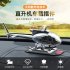 Simulate Silver Color Solar Rotation Helicopter Shape Decoration for Car Ornament