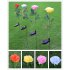 Simulate Solar powered LED Rose Lawn Pin Lamp Landscape Light Festival Yard Garden Decoration yellow flower