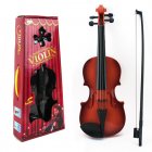 Simulated Violin Musical Instrument For Kids Beginner Adjustable Strings Violin Early Educational Toys For Birthday Christmas Gifts random color