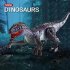 Simulation 2 4g Remote Control Dinosaur Electric Mini Velociraptor Dilophosaurus Model Toys Gray