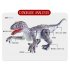 Simulation 2 4g Remote Control Dinosaur Electric Mini Velociraptor Dilophosaurus Model Toys Gray