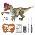 Simulation 2 4g Remote Control Dinosaur Electric Mini Velociraptor Dilophosaurus Model Toys Yellow