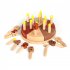 Simulation Birthday Cake Building Blocks Toys DIY Cake Track Train Toy Early Educational Toys Birthday Cake