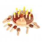 Simulation Birthday Cake Building Blocks Toys DIY Cake Track Train Toy