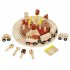 Simulation Birthday Cake Building Blocks Toys DIY Cake Track Train Toy Early Educational Toys Cake Track Train