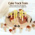 Simulation Birthday Cake Building Blocks Toys DIY Cake Track Train Toy Early Educational Toys Cake Track Train