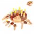 Simulation Birthday Cake Building Blocks Toys DIY Cake Track Train Toy Early Educational Toys Cake Track Train