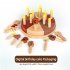 Simulation Birthday Cake Building Blocks Toys DIY Cake Track Train Toy Early Educational Toys Cake Track Train