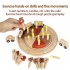 Simulation Birthday Cake Building Blocks Toys DIY Cake Track Train Toy Early Educational Toys Cake Track Train