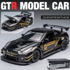 Simulation Car Model Ornaments Compatible for GTR Sports Car Alloy Model Toys