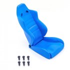 Simulation Chair Mini Cab Seat Model Car Driving Seat for 1/10 trx4 scx10 RC Climbing Car Decorative Accessories A section-blue