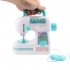 Simulation Children Sewing Machine Toy Kids Mini Furniture Pretend Playing Girl Design Clothing Toys for Educational Gift Large electric sewing machine rose red