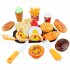 Simulation  Fast  Food  Set Kitchen Play House Pizza Hamburger Model Cutie Children Toys Hamburger