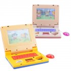 Simulation Laptop Learning Machine With Lighting Music Cartoon Computer Enlightenment Early Educational Toys yellow