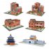 Simulation Mini Brick Building House Toys Diy Villa Farm Cabin Building Blocks Educational Toys For Boys Girls Gifts 360