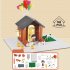 Simulation Mini Brick Building House Toys Diy Villa Farm Cabin Building Blocks Educational Toys For Boys Girls Gifts 388