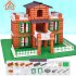 Simulation Mini Brick Building House Toys Diy Villa Farm Cabin Building Blocks Educational Toys For Boys Girls Gifts 387