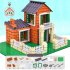 Simulation Mini Brick Building House Toys Diy Villa Farm Cabin Building Blocks Educational Toys For Boys Girls Gifts 361