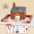 Simulation Mini Brick Building House Toys Diy Villa Farm Cabin Building Blocks Educational Toys For Boys Girls Gifts 361