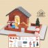 Simulation Mini Brick Building House Toys Diy Villa Farm Cabin Building Blocks Educational Toys For Boys Girls Gifts 361