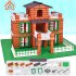 Simulation Mini Brick Building House Toys Diy Villa Farm Cabin Building Blocks Educational Toys For Boys Girls Gifts 361