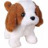 Simulation Plush  Dog Electronic Interactive Pet Puppy   Traction Rope Walking Barking Tail Wagging Companion Toys For Kids Corgi