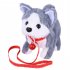 Simulation Plush  Dog Electronic Interactive Pet Puppy   Traction Rope Walking Barking Tail Wagging Companion Toys For Kids Shiba Inu