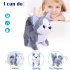 Simulation Plush  Dog Electronic Interactive Pet Puppy   Traction Rope Walking Barking Tail Wagging Companion Toys For Kids Alaska