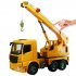 Simulation RC Car Crane Engineering Vehicle Remote Control Car Rechargeable Toy Children Gift yellow