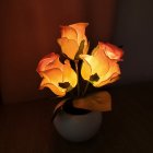 Simulation Rose Led Night Light High Brightness Energy Saving Table Lamp Ornaments For Home Living Room