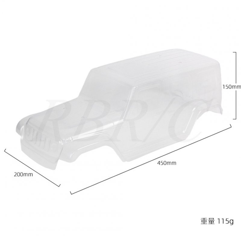 Simulation Shepherd Car  Shell Diy Modified Model Accessories For 313-wheelbase Chassis R672T 313 wheelbase transparent car shell