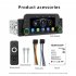 Single Din Car Stereo Radio Compatible For Ios Car Interaction System Android Auto Supports FM Audio Receiver MP5 Player USB Flash Drive Quick Charging F152C  w