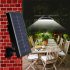 Single   Double Head Solar  Chandelier Adjustable Brightness Lamp With Remote controlled For Outdoor Indoor Garden Yard Lighting Single head  warm light 