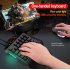 Single Handed V500 Game Keyboard One Hand Ergonomic Gaming Keypad for PS3 PS4 Black RGB