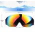Single Layer Ski Goggles Short sighted Snow Goggles Adult Windproof Ski Goggles Imitation red
