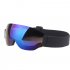 Single Layer Ski Goggles Short sighted Snow Goggles Adult Windproof Ski Goggles blue