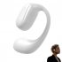 Single Left Ear Bluetooth Headset 5 2ows Open Bone Conduction Earphones Ear Hook Noise Canceling Headphones White