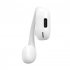 Single Left Ear Bluetooth Headset 5 2ows Open Bone Conduction Earphones Ear Hook Noise Canceling Headphones White