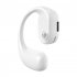 Single Left Ear Bluetooth Headset 5 2ows Open Bone Conduction Earphones Ear Hook Noise Canceling Headphones White